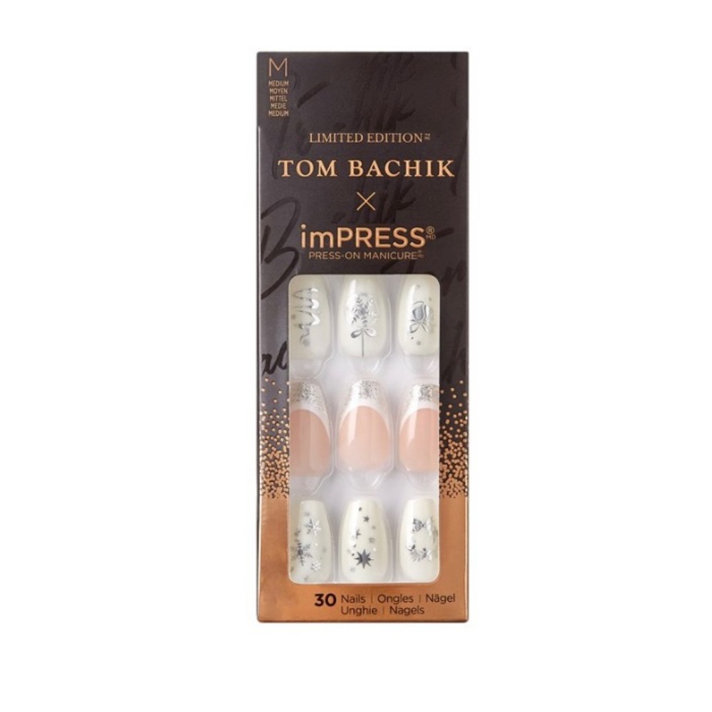 KISS TOM BACHIK x imPRESS Medium Coffin Press-On Nails